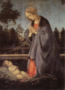 Filippino Lippi adoration of the child Sweden oil painting artist
